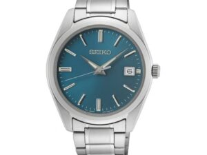 Authentic SEIKO Men 40 mm Stainless Steel Quartz Top-Quality Wristwatch  – Sapphire Glass – SEIKO