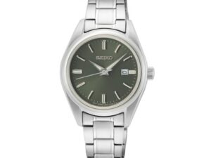 Authentic SEIKO Women 30 mm Stainless Steel Quartz Elegant Wristwatch  – Sapphire Glass – SEIKO